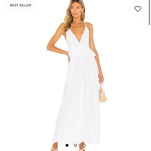 NEW Tularosa Brier Embroidered Dress in White